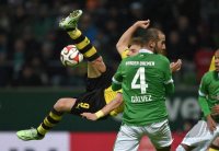 Fussball, 1. Bundesliga  Saison 2014/2015: SV Werder Bremen - Borussia Dortmund
