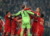 FUSSBALL  DFB POKAL SAISON  11/12  HALBFINALE: JUBEL FC Bayern Muenchen