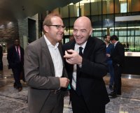 FIFA Praesident Gianni Infantino (Schweiz) erster Tag im Home of Fifa