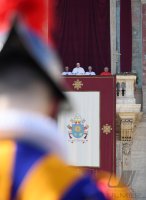 Rom; Papst Franziskus I. spricht den Urbi Et Orbi Segen