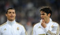 FUSSBALL  CHL  Saison 2011/2012:  Cristiano Ronaldo (Real Madrid) und Kaka (Real Madrid)