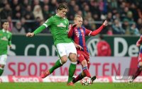 Fussball, 1. Bundesliga  Saison 2014/2015: SV Werder Bremen - FC Bayern Muenchen