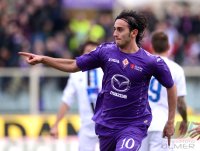 FUSSBALL SERIE A:  Jubel Aquilani Alberto  (AC Florenz)