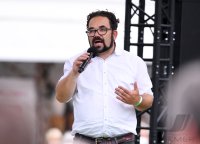 Politik, Wahlkampf Buendnis 90/Die Gruenen: Bundestagsabgeordnete Chris Kuehn