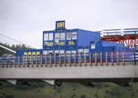 Neckartalbruecke der Bundesstrasse 32 ueber das Neckartal bei Horb