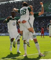 Fussball: 1. Bundesliga Saison 2010/2011: Wolfsburg - Koeln