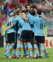 Fussball International Europameisterschaft 2012: Kroatien - Spanien