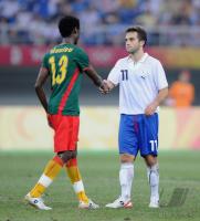 FUSSBALL  Olympia 2008   Vorrunde  Maenner Kamerun - Italien