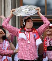 Fussball 1. Bundesliga :  JUBEL Holger Badstuber (FC Bayern Muenchen)