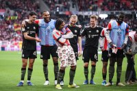 Fussball 1. Bundesliga  Saison  2025/2026  28. Spieltag SC Freiburg - FC Bayern Muenchen