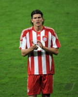 Fussball 1. Bundesliga : ENTTAEUSCHUNG nach dem verschossenem Elfmeter Mario Gomez (FC Bayern Muenchen)