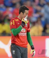 Fussball International Laenderspiel: Torwart Julio Cesar (Brasilien)