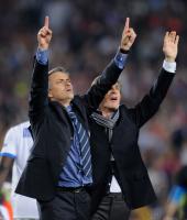 FUSSBALL  International CHL 2009/2010 :  JUBEL  Trainer Jose  Mourinho (Inter)