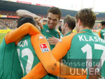 Fussball 1. Bundesliga: Bremen - Dortmund, Jubel n. 2:0