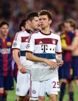 Fussball CHL 14/15 Halbfinale: Enttaeuschung FC Bayern Muenchen