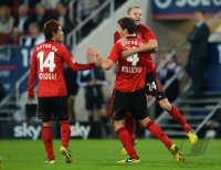 Fussball 1. Bundesliga, Saison 2012/2013:  FC Augsburg - Bayer 04 Leverkusen