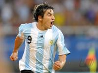 FUSSBALL  Olympia 2008  Peking  Vorrunde Argentinien - Australien