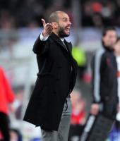 FUSSBALL  International CHL 09/10 : Trainer Josep Guardiola (Barca)