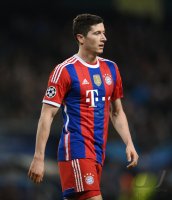 Fussball CHL  Saison 2014/2015: Robert Lewandowski (FC Bayern Muenchen)