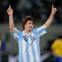 FUSSBALL INTERNATIONAL:  JUBEL Lionel MESSI (Argentinien)