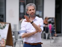 Tuebingen; Einweihung Spielplatz Metzgergasse durch Oberbuergermeister Boris Palmer (Die Gruenen)