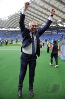 FUSSBALL SERIE A:  JUBEL Trainer Edoardo Reja (Lazio Rom)