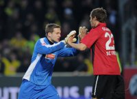 Fussball 1. Bundesliga  Saison 2010/2011:  SC Freiburg - Borussia Dortmund
