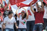 Fussball International WM Qualifikation 2014: Libanon Fans