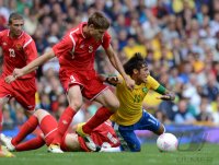 FUSSBALL Olympia 2012 Maenner: Brasilien - Weissrussland