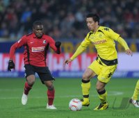 Fussball 1. Bundesliga  Saison 2010/2011:  SC Freiburg - Borussia Dortmund