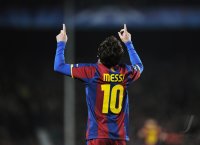 Fussball CHL  Saison 2010/2011:  JUBEL Lionel Messi (Barca)