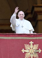 Rom; Papst Franziskus I. spricht den Urbi Et Orbi Segen