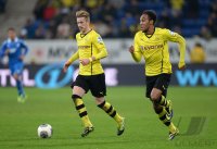 Fussball  1. Bundesliga  13/14: Marco Reus (Borussia Dortmund) und Pierre-Emerick Aubameyang (Borussia Dortmund)