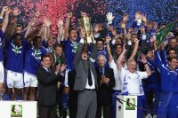 Fussball DFB  Pokalfinale in Berlin 2000/2001: FC Schalke 04 - Union Berlin