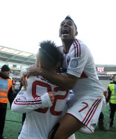 FUSSBALL SERIE A:   Stephan El Shaarawy und Robinho (v. li., AC Mailand)