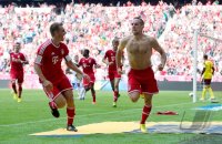 Fussball  1. Bundesliga  13/14: JUBEL Franck Ribery (FC Bayern Muenchen)
