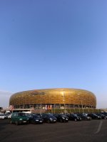 Fussball International EM 2012 : Uebersicht der PGE Arena , EM Stadion von Danzig