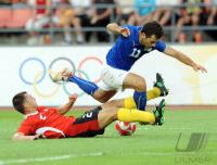 FUSSBALL  Olympia 2008   Viertelfinale  Maenner   Italien - Belgien