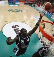 Bsaketball 1. Bundesliga Walter Tigers Tuebingen 65-60  Skyliners Frankfurt