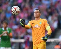 Fussball 1. Bundesliga Saison 14/15: Torwart Raphael Wolf (SV Werder Bremen)