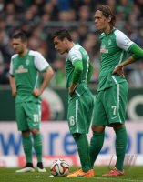 Fussball, 1. Bundesliga  Saison 2014/2015: SV Werder Bremen - Borussia Moenchengladbach