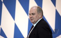 Fussball 1. Bundesliga : Praesident Uli Hoeness (FC Bayern Muenchen)