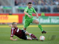 Fussball 1. Bundesliga, Saison 2012/2013: 1. FC Nuernberg - VfL Wolfsburg