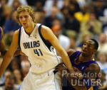 Basketball NBA  Mavericks  vs. Lakers  Dirk Nowitzki  (D)