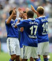 FUSSBALL: LIGA TOTAL CUP 2010 , 1. HALBFINALE: FC Schalke 04 - Hamburger SV
