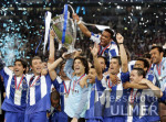 Fussball CHL Finale: Monaco - Porto, Jubel Porto mit Pokal