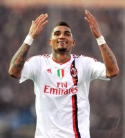 FUSSBALL SERIE A:  Jubel Kevin Prince Boateng (AC Mailand)