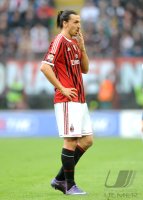 FUSSBALL SERIE A:  Jubel Zlatan Ibrahimovic (AC Mailand)