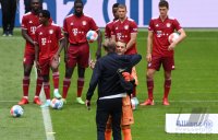 Fussball 1. Bundesliga Saison 21/22: Teampraesentation FC Bayern Muenchen