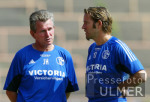 Fussball 1. Bundesliga: Training S04, Trainer Jupp Heynckes